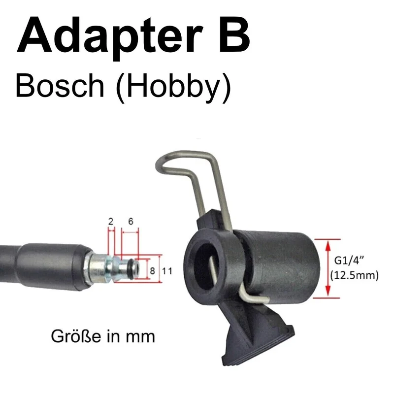 Schlauchverbinder Adapter für Kärcher Nifisk Parkside Lavor zu Black & Decker