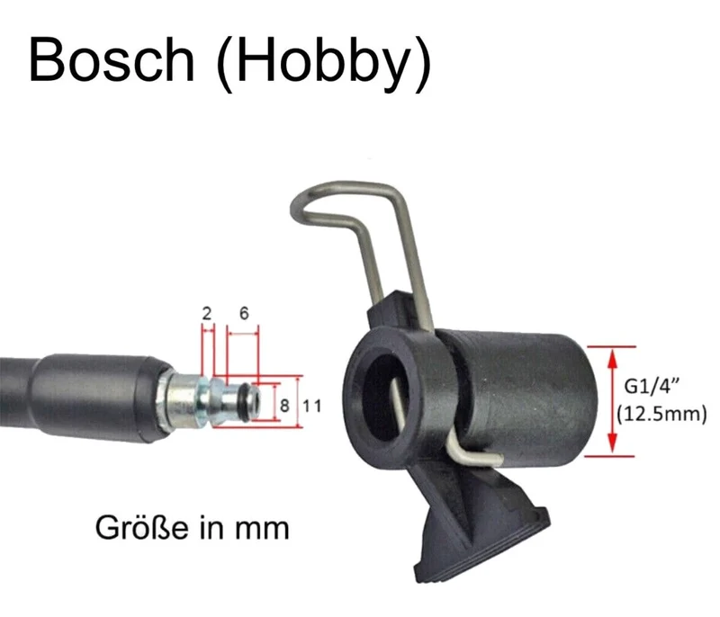 Schlauchverbinder Adapter für Kärcher Nifisk Parkside B&D Bosch auf M22x1,5 IG