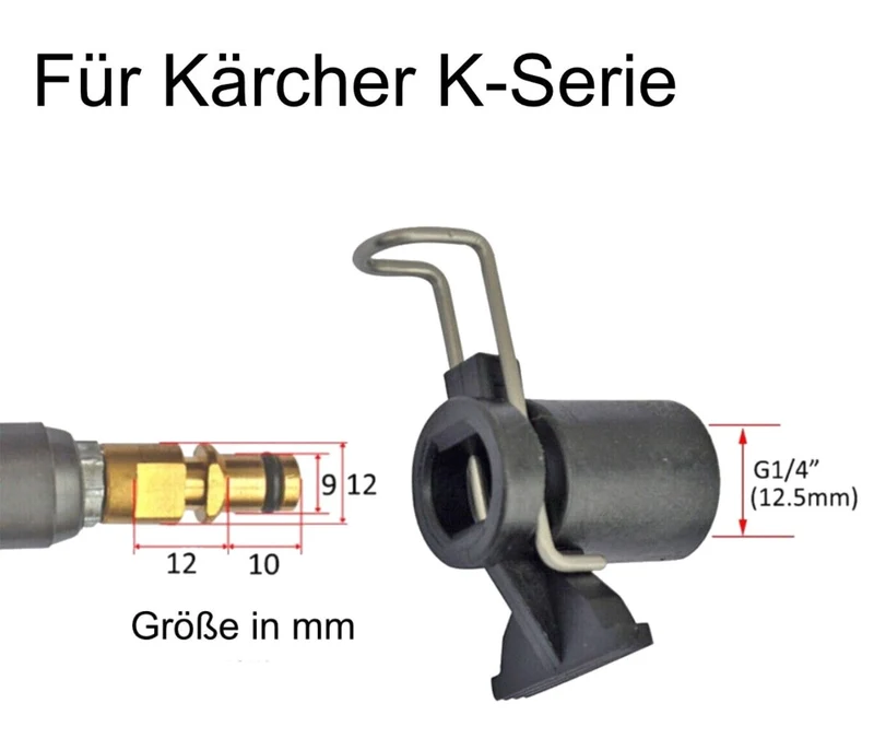 Schlauchverbinder Adapter für Kärcher Quick Nifisk Parkside B&D zu Bosch Hobby