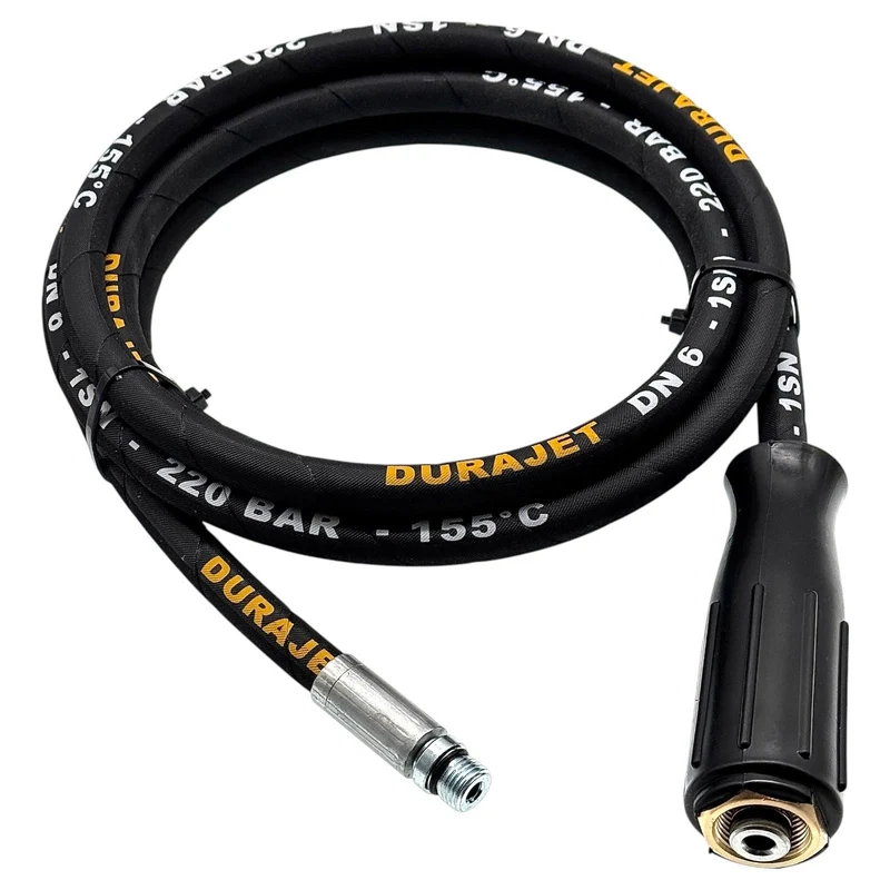 Rohrreinigungsschlauch für Kärcher Kränzle HD HDS M22 IG + 5x Düse 220 Bar 155°C
