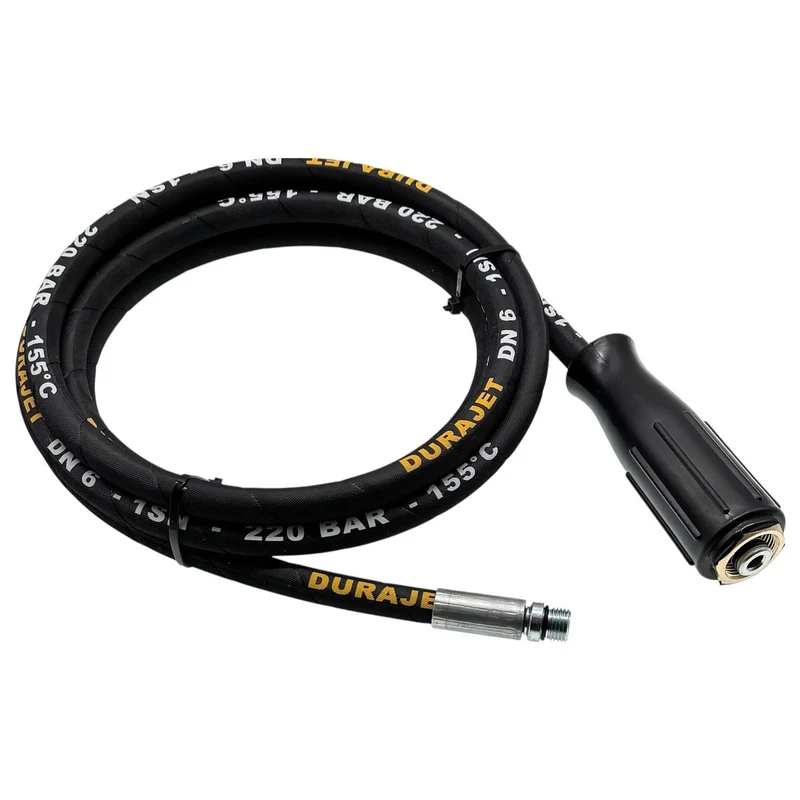 Rohrreinigungsschlauch für Kärcher Kränzle HD HDS M22 IG + 5x Düse 220 Bar 155°C