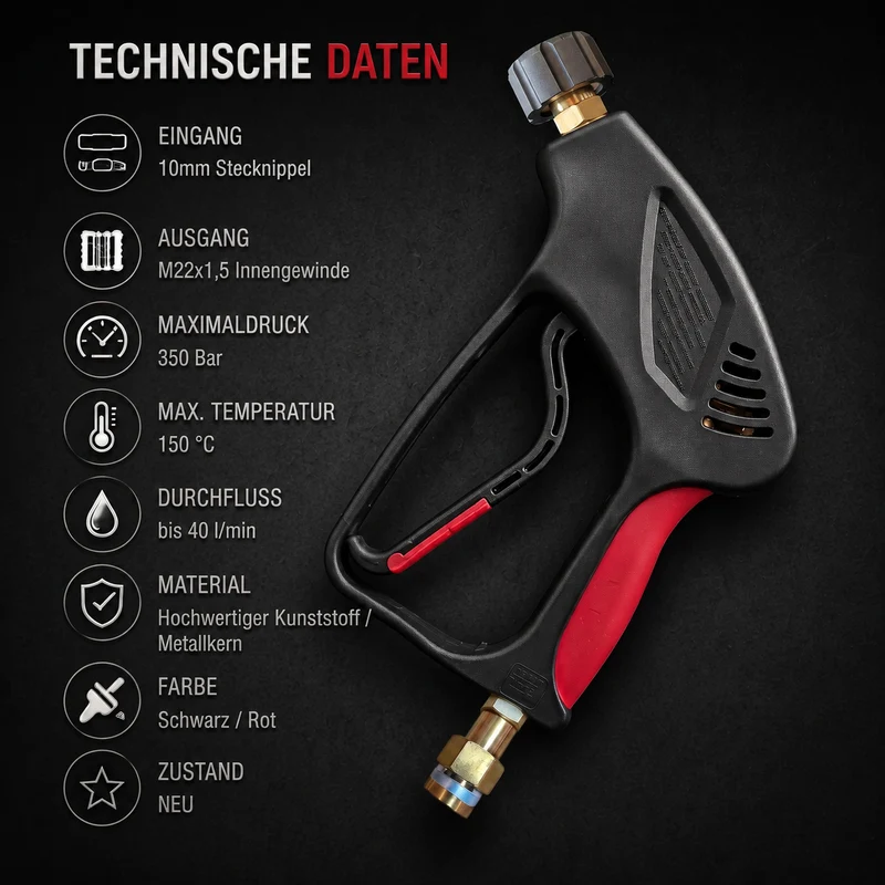 M&M Smartek Hochdruckpistole 10mm Kärcher Stecknippel M22 AG/IG bis 2008
