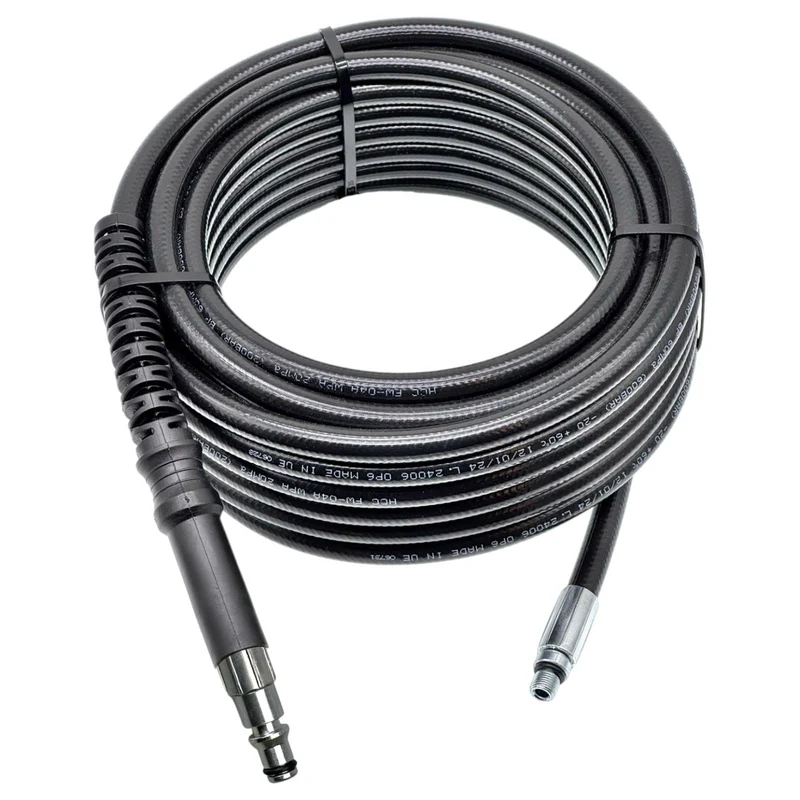 Rohrreinigungsschlauch Quick Connect für Black+Decker 3 100m + 2 Düsen Edelstahl