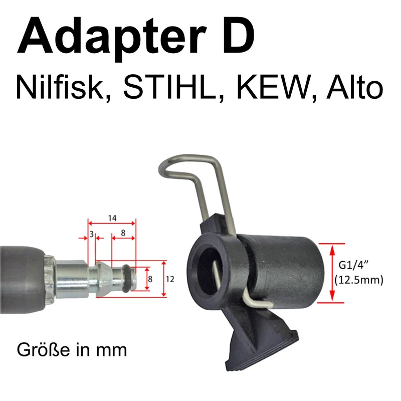 Schlauchverbinder Schnellkupplung für Kärcher Bosch Nilfisk Parkside auf M22