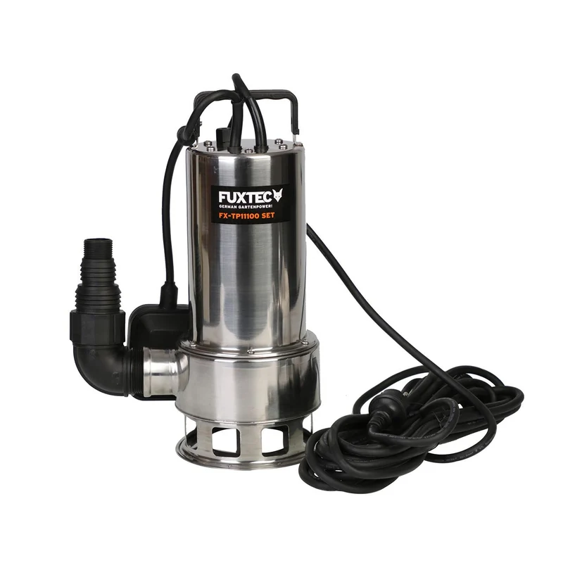 B-WARE FUXTEC Tauchpumpe - Schmutzwasserpumpe FX-TP11000 INOX (Edelstahl) - 1100 Watt