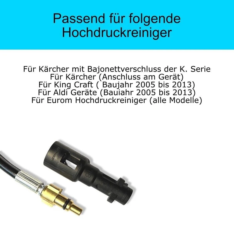 10m Rohrreinigungsschlauch für Kärcher Lavor Hochdruckreiniger Abfluss+ Düsen
