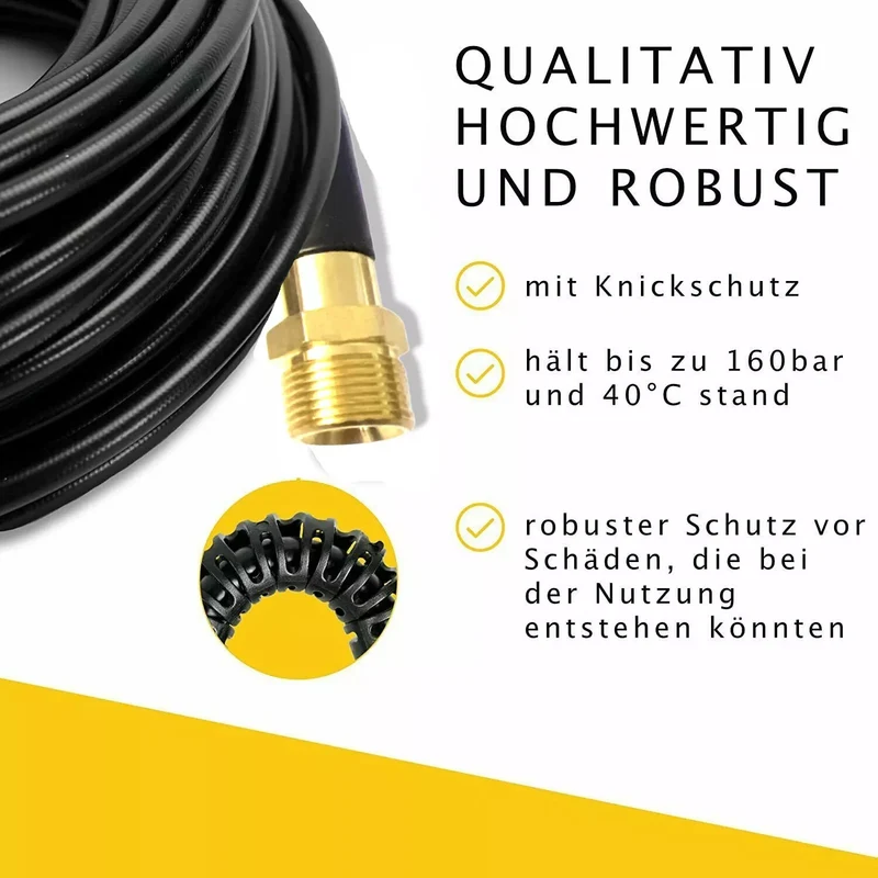 Rohrreinigungsschlauch für Kränzle diverse Längen und Düsen Set Kanalratte