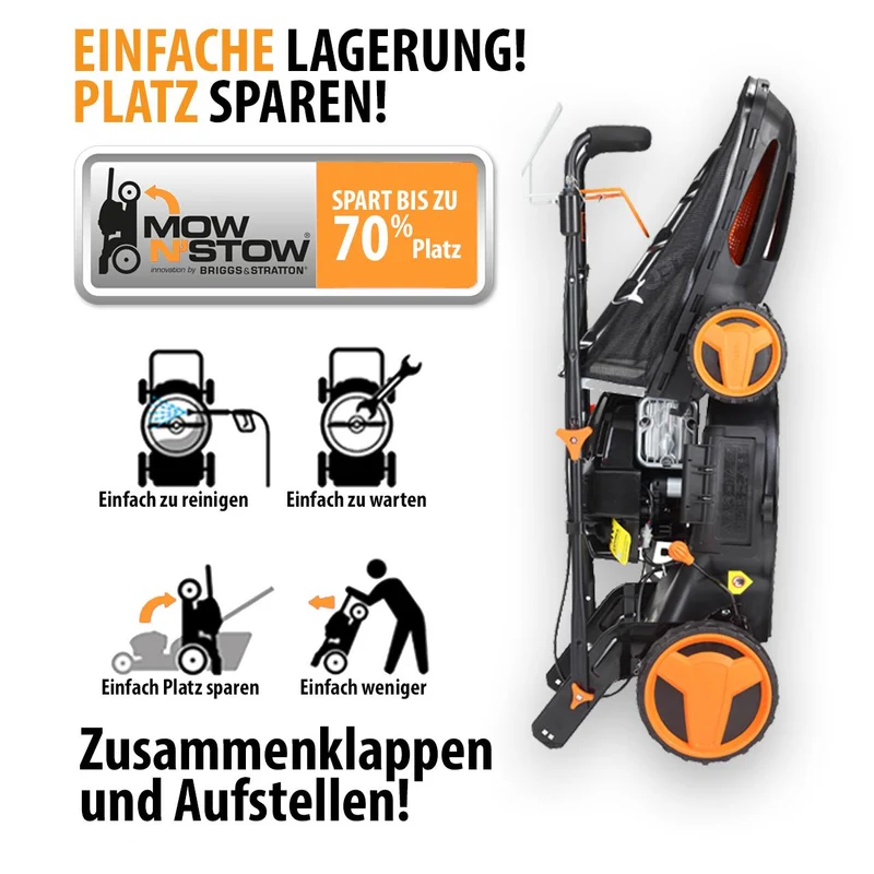 B-WARE Benzin Rasenmäher FX-RM46BS475IS Series™ InStart® Mow´n Stow