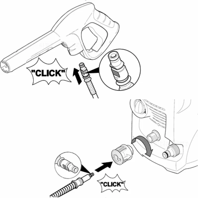 HD Schnellkupplung AL (Quick Connect) & Wasserfilter (3/4") für Kärcher K2 K7