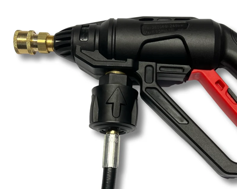 Hochdruckpistole für Parkside u.a. & 5 in 1 Düse Schnellkupplung Click Adapter
