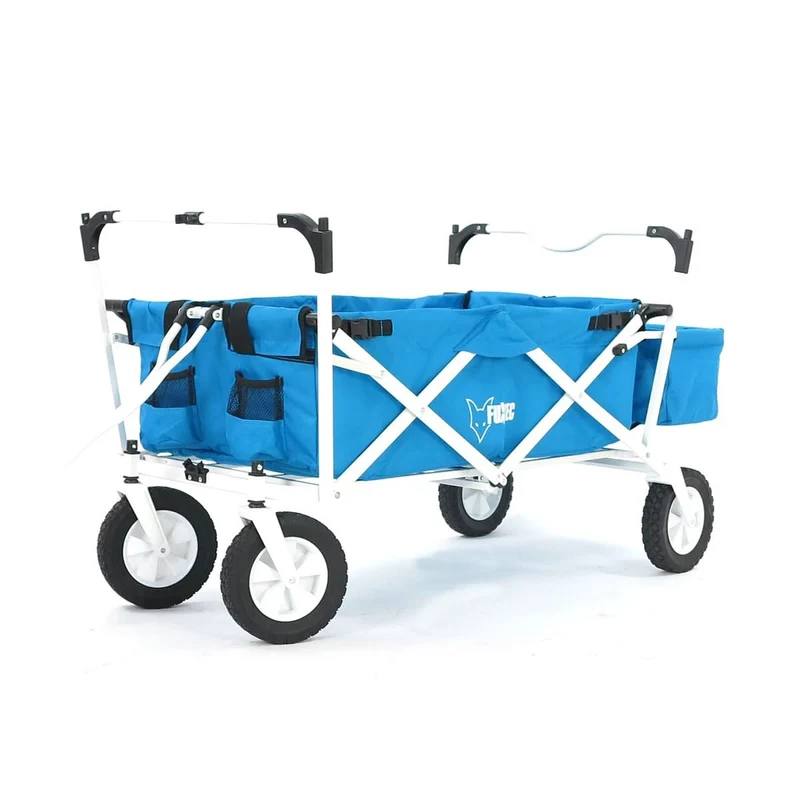 B-WARE FUXTEC Bollerwagen TÜRKIS mit Sonnendach JW-76AT