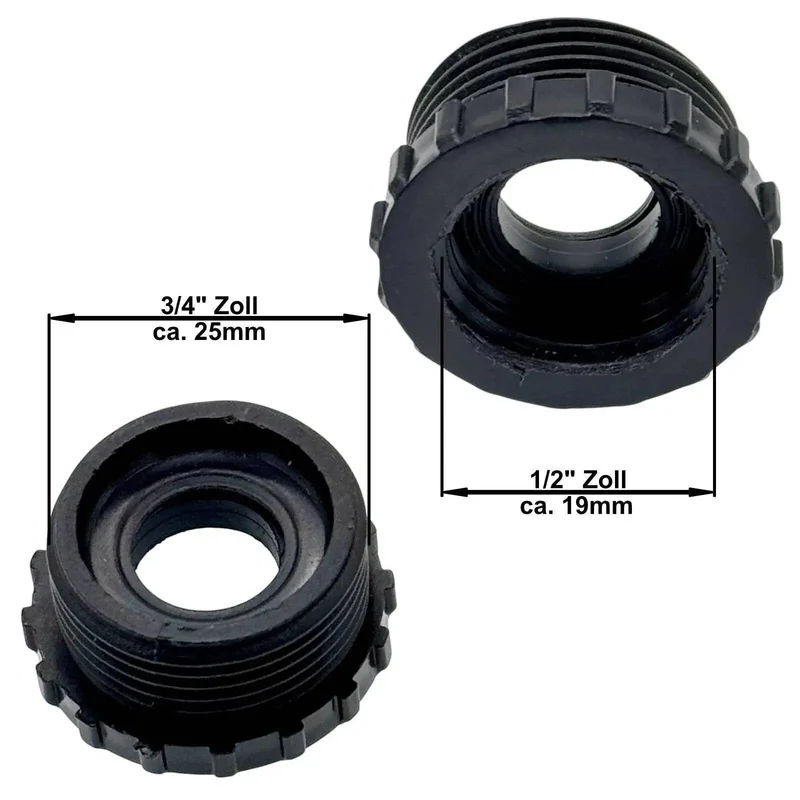 Wasserfilter klein Set 3/4" Gartenschlauch Vorfilter Wasserhahn Schnelladapter