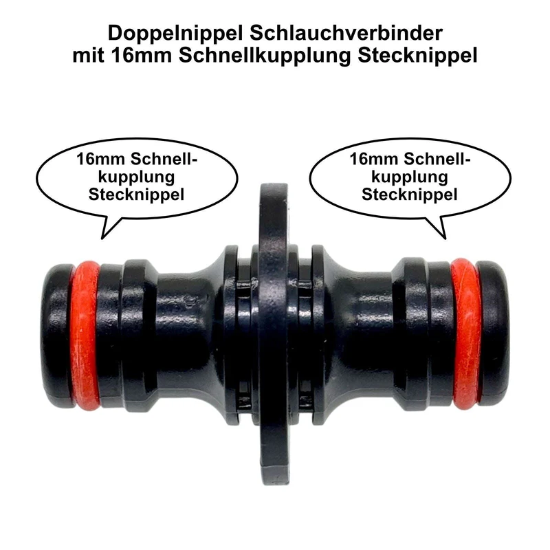 Gartenschlauch Anschluss Set 1/2" 3/4" Hahnanschluss Kupplung Wasserstopp Filter