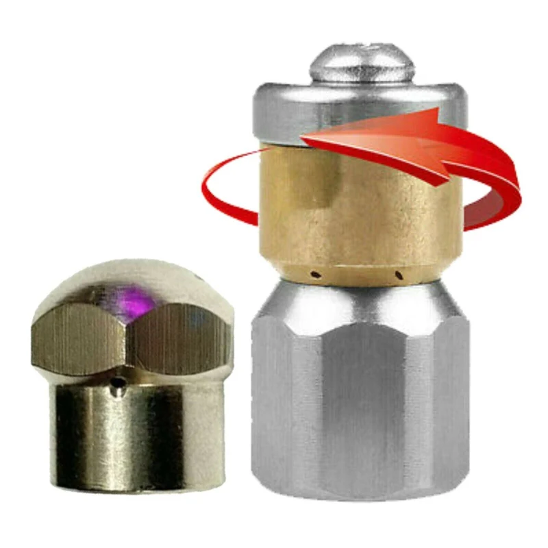 Rohrreinigungsdüse für Kärcher etc. SET 1/8" starr & rotierend Rohrrreinigung