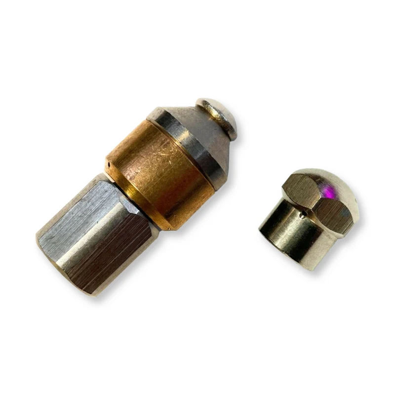 Rohrreinigungsdüse SET spitz 1/8" starr rotierend Rohrreinigungsschlauch 2 Stück