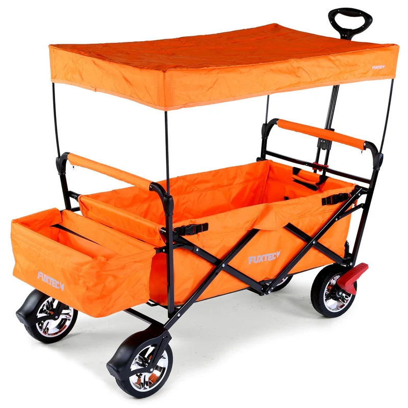 B-WARE FUXTEC Bollerwagen FX-CT500 mit Sonnendach ORANGE