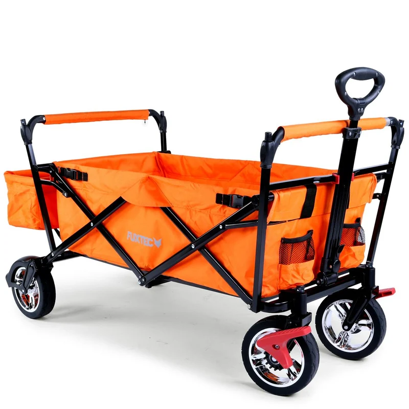 B-WARE FUXTEC Bollerwagen FX-CT500 mit Sonnendach ORANGE