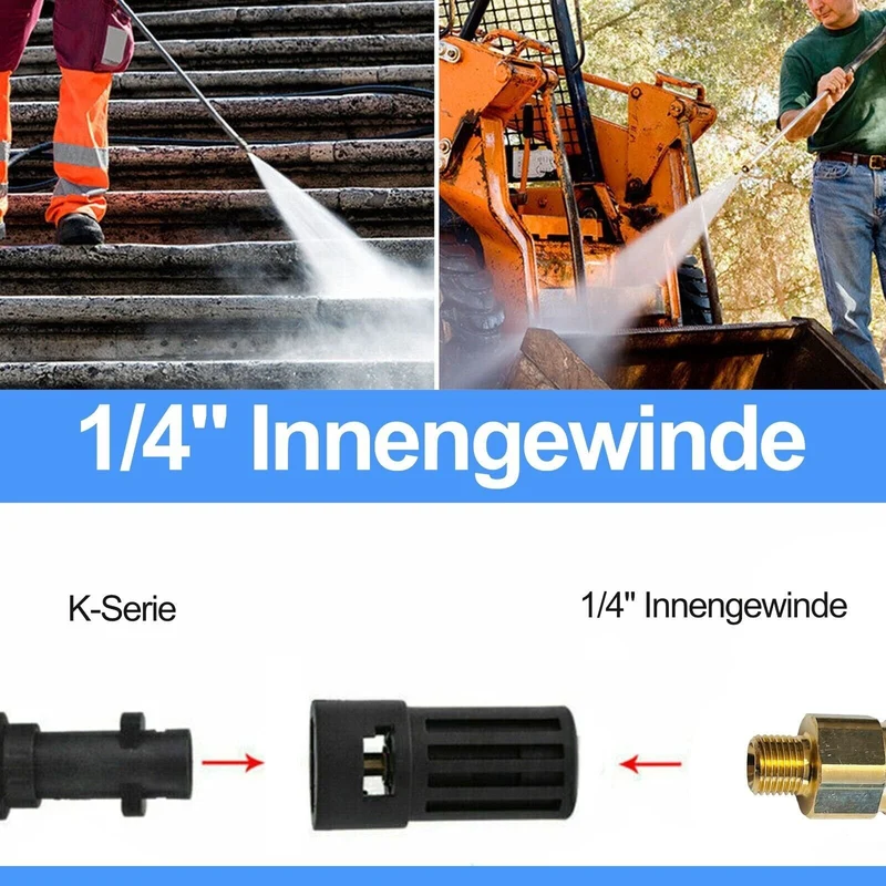 Bajonett Adapter B für Kärcher K Hobby auf Kärcher Quick Click Connect K2 bis K7
