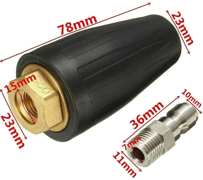 Rotordüse für Kränzle HD HDS Dreckfräser Hochdruckreiniger bis 276bar 100° 050