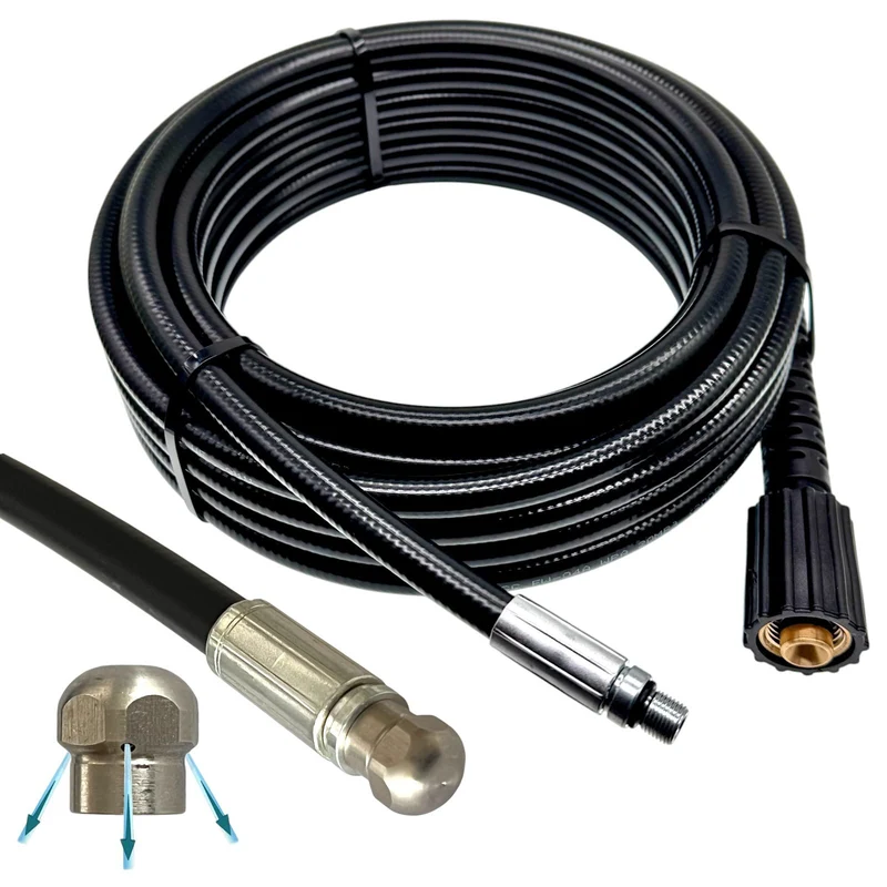 Rohrreinigungsschlauch für Nilfisk, Alto Hochdruckreiniger mit 1/2" IG 14mm Dorn