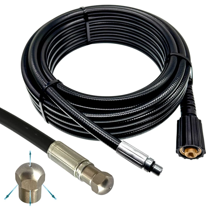 Rohrreinigungsschlauch für Nilfisk, Alto Hochdruckreiniger mit 1/2" IG 14mm Dorn