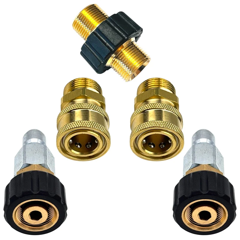 Hochdruckchlauch für HD Reiniger mit M22 IG 200 bar Schnellkupplung Adapter Set