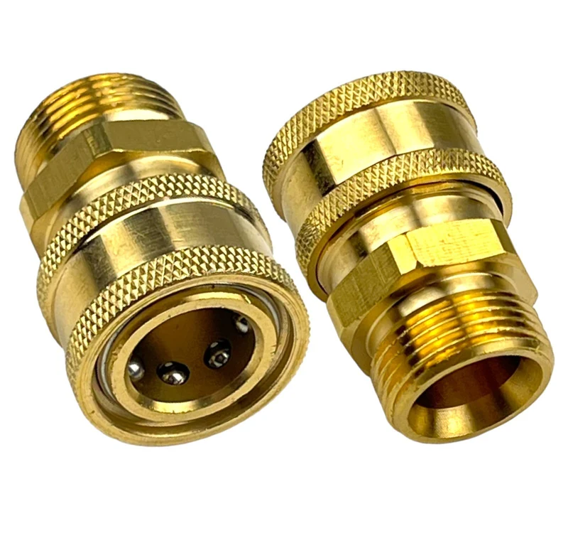 Hochdruckschlauch 2x M22 IG für HD Reiniger 220 bar Profi + Schnellkupplung Set