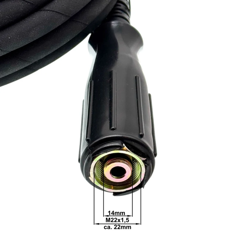 Hochdruckschlauch 2x M22 IG für HD Reiniger 220 bar Profi + Schnellkupplung Set