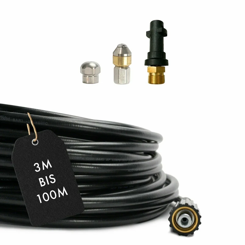 Rohrreinigungsschlauch 1/8" M22 Kanalratte Abflussreiniger für Kärcher Kränzle