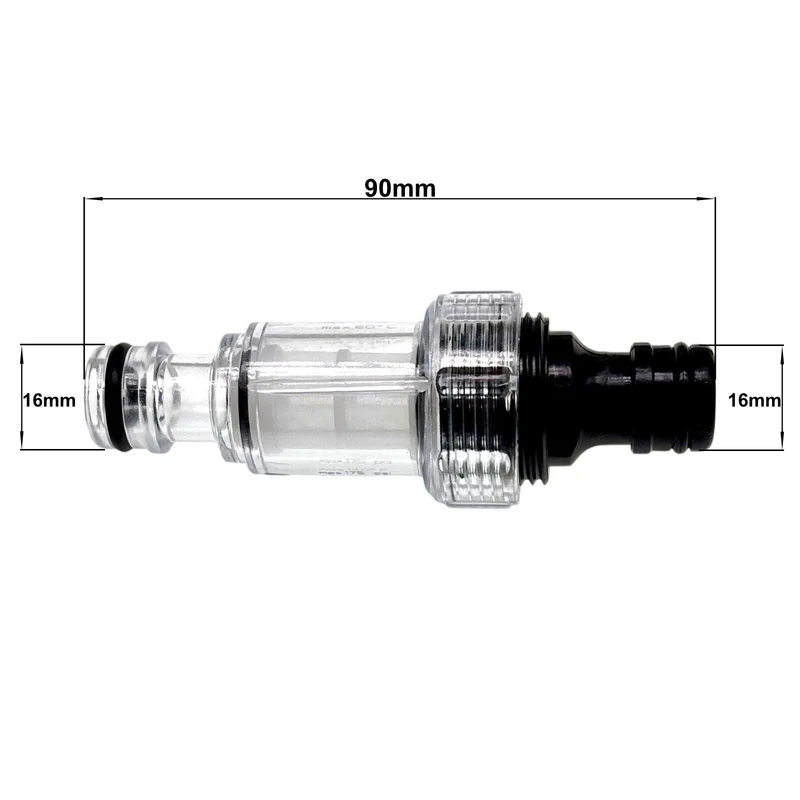 Wasserfilter Set 16mm Schnellkupplung Gartenschlauch 3/4" Wasserhahn Vorfilter