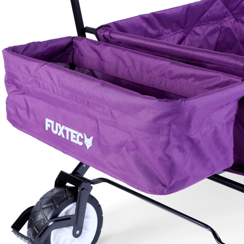 B-WARE FUXTEC Bollerwagen Lila mit Sonnendach JW-76CP