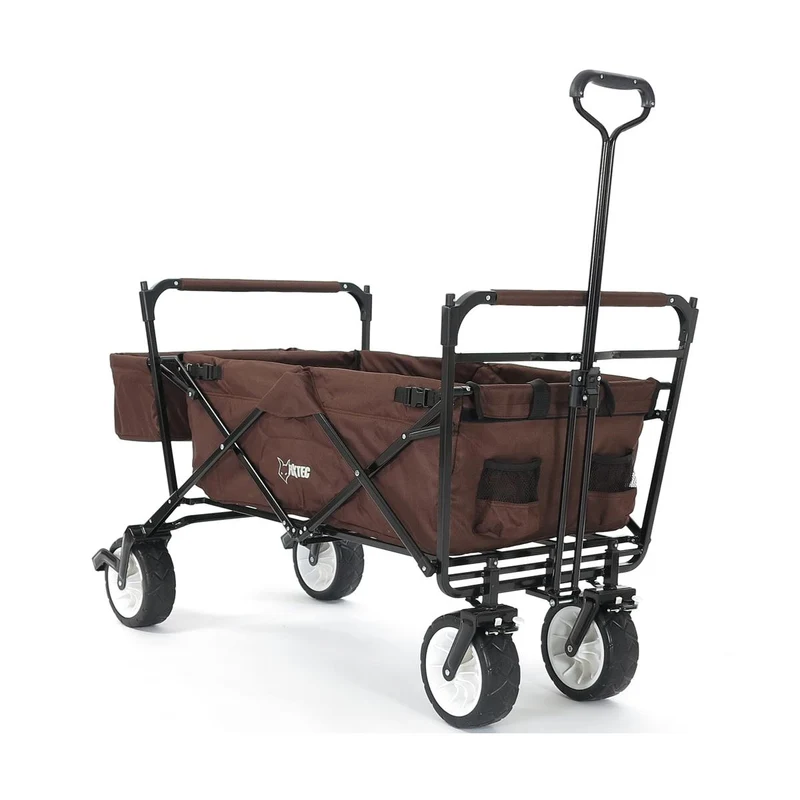B-WARE FUXTEC Bollerwagen BRAUN mit Sonnendach JW-76CB