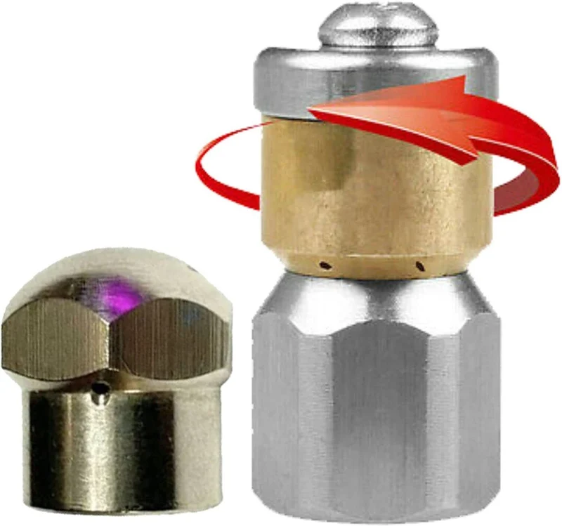 SET Rohrreinigungsdüsen 1/2" 1/4" 1/8" 3/8" starr & rotierend für Rohrreinigung