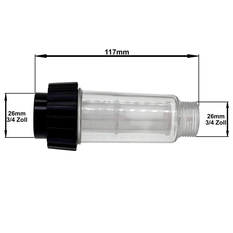 Wasserfilter Set 3/4 Zoll Gartenschlauch Wasserhahn Vorfilter Schnelladapter