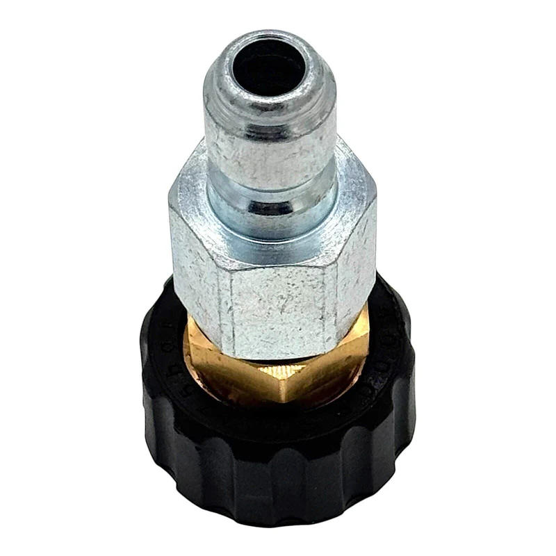 Hochdruckreiniger Schnellkupplung Stecker 3/8" mit M22x1,5 IG Handverschraubung