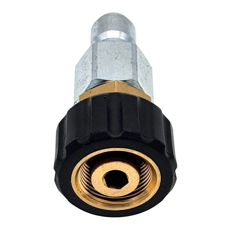 Hochdruckreiniger Schnellkupplung Stecker 3/8" mit M22x1,5 IG Handverschraubung