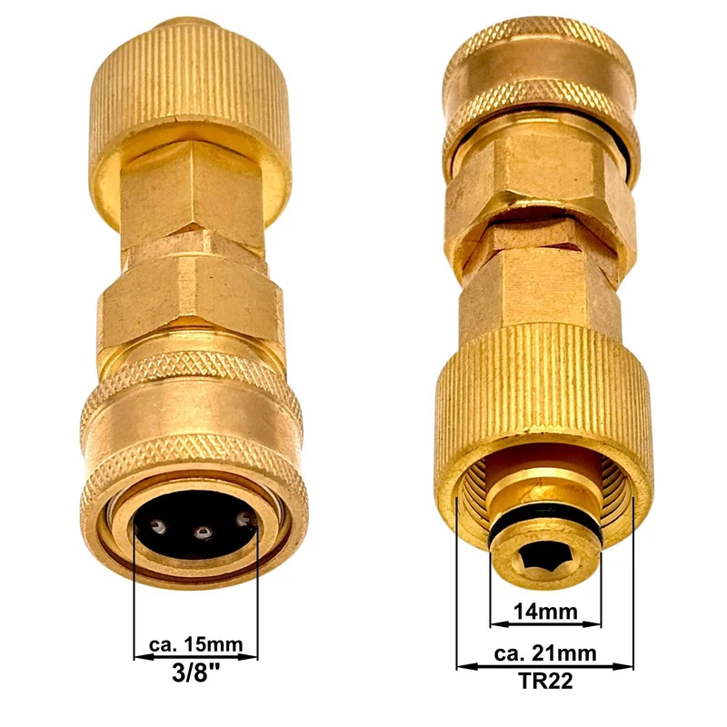 Hochdruck Adapter für Kärcher TR22 IG wie Easy!Lock auf 3/8" Schnellkupplung