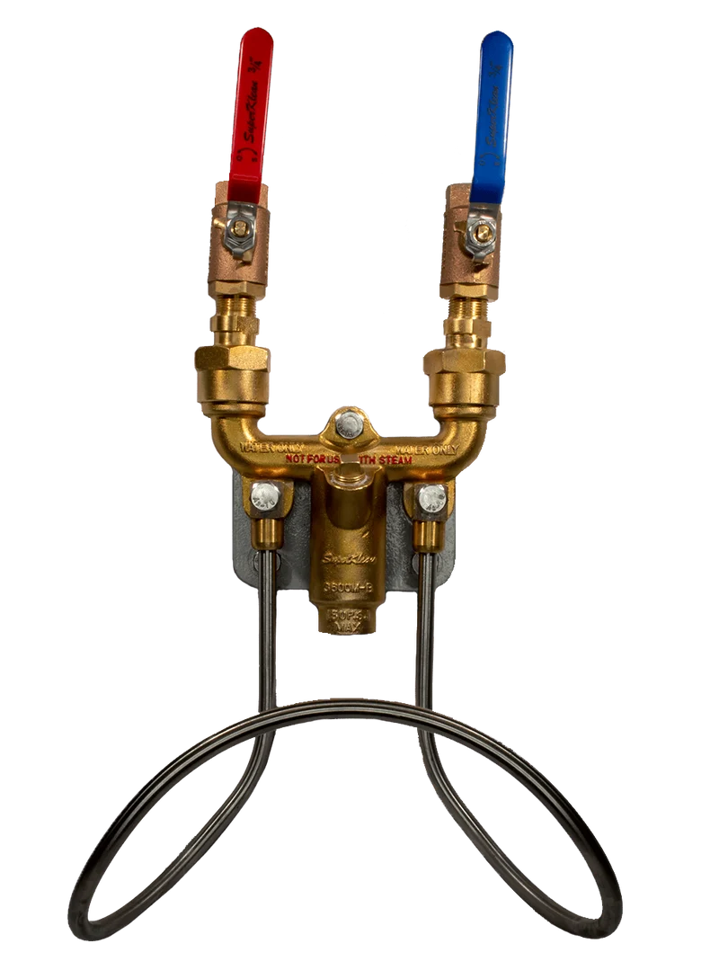 3600BM-B Ball Valve Hot & Cold Water Hose Station