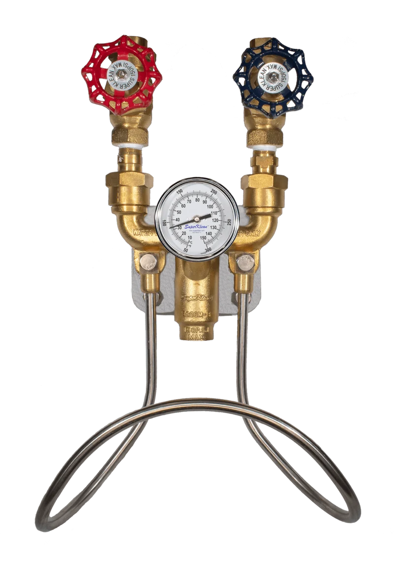 3600M-B-T Brass Hot & Cold Water Hose Station
