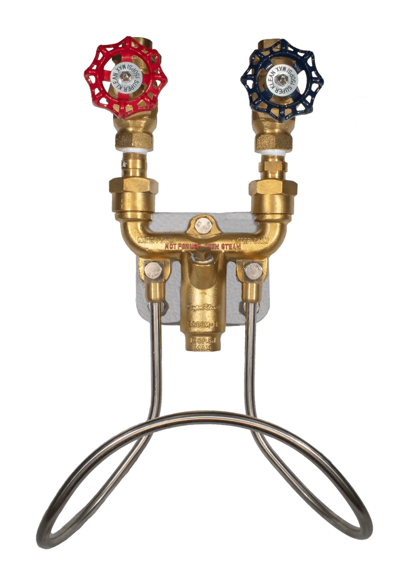 3600M-B Brass Hot & Cold Water Hose Station