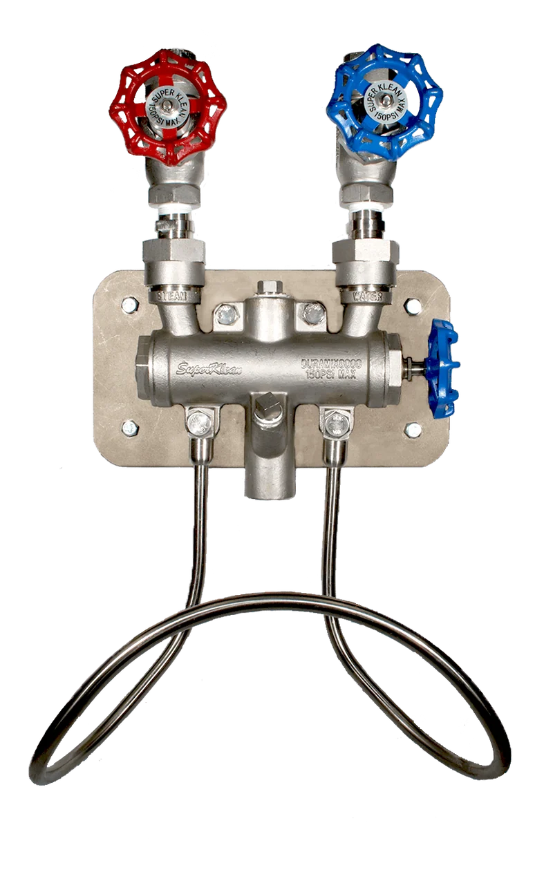 8000GM-S Stainless Steel Steam & Cold Water Hose Station