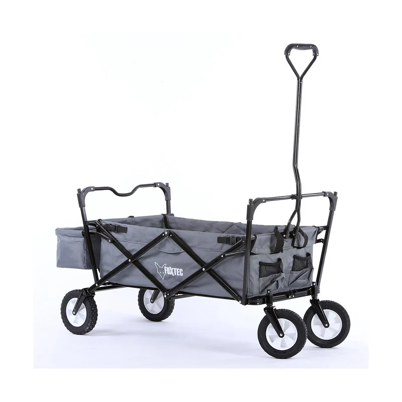 B-WARE FUXTEC Bollerwagen GRAU mit Sonnendach CT300