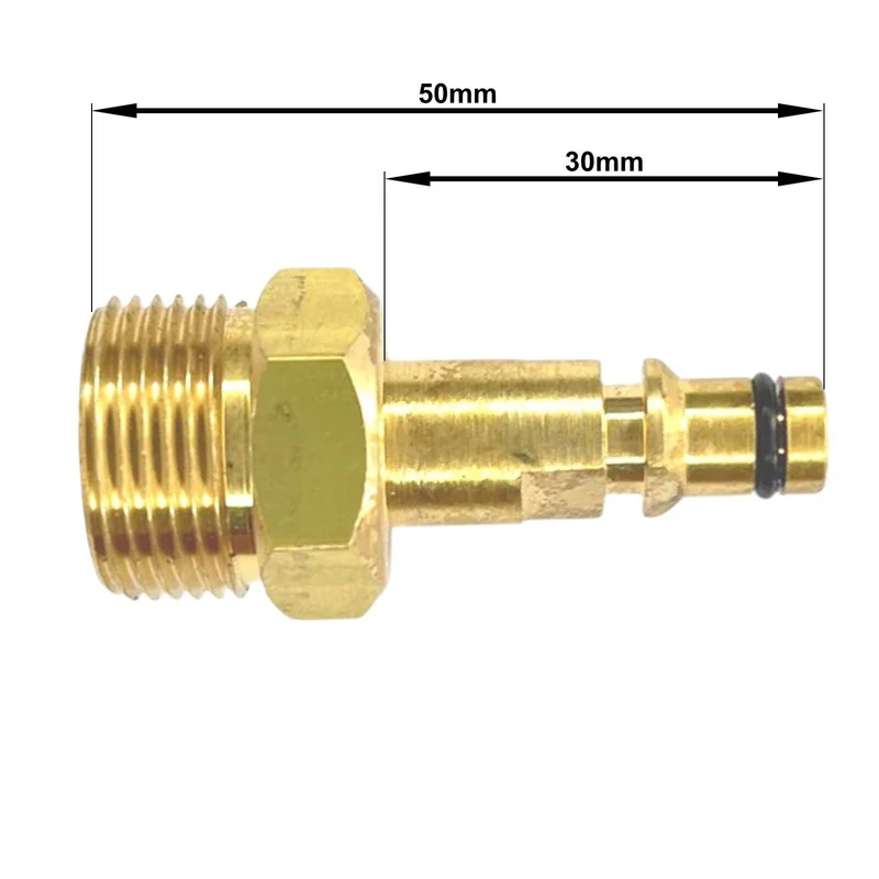 Adapter Quick Click Connect M22 x1,5 AG für Kärcher K2 K3 K4 K5 K6 K7 50mm