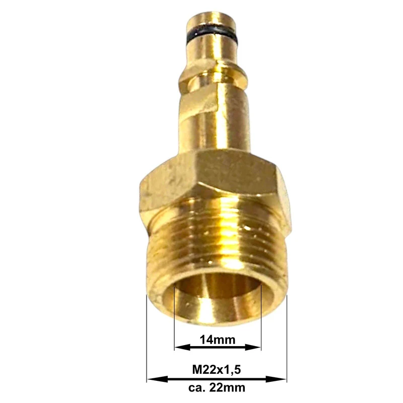 Adapter Quick Click Connect M22 x1,5 AG für Kärcher K2 K3 K4 K5 K6 K7 50mm