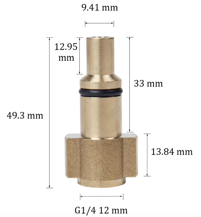 Adapter für Aldi Ferrex Lavor auf Kärcher Lanze Hochdruckreiniger Umrüstungskit