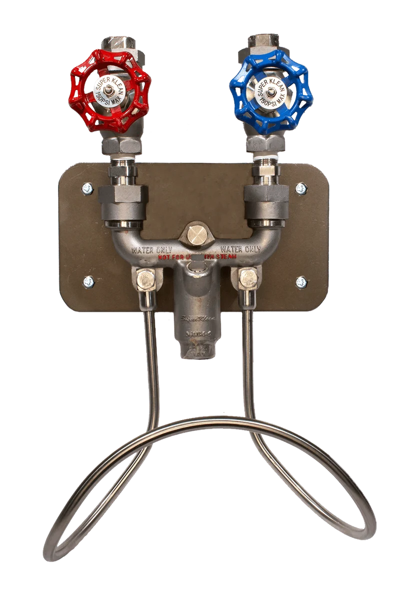 3600M-S Stainless Steel Hot & Cold Water Hose Station
