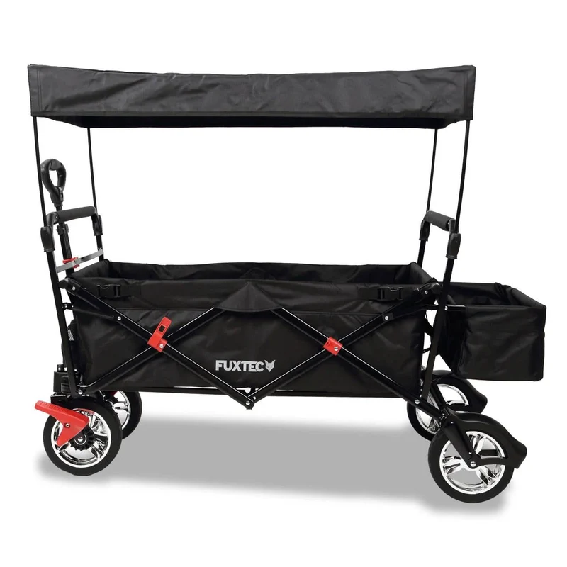 B-WARE FUXTEC Bollerwagen FX-CT500 mit Sonnendach SCHWARZ