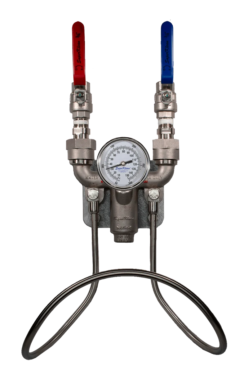 3600BM-S-T Ball Valve Hot & Cold Water Hose Station