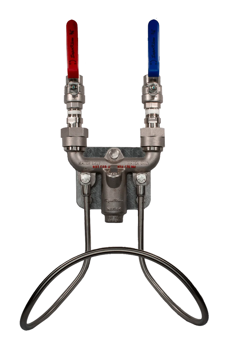 3600BM-S Ball Valve Hot & Cold Water Hose Station