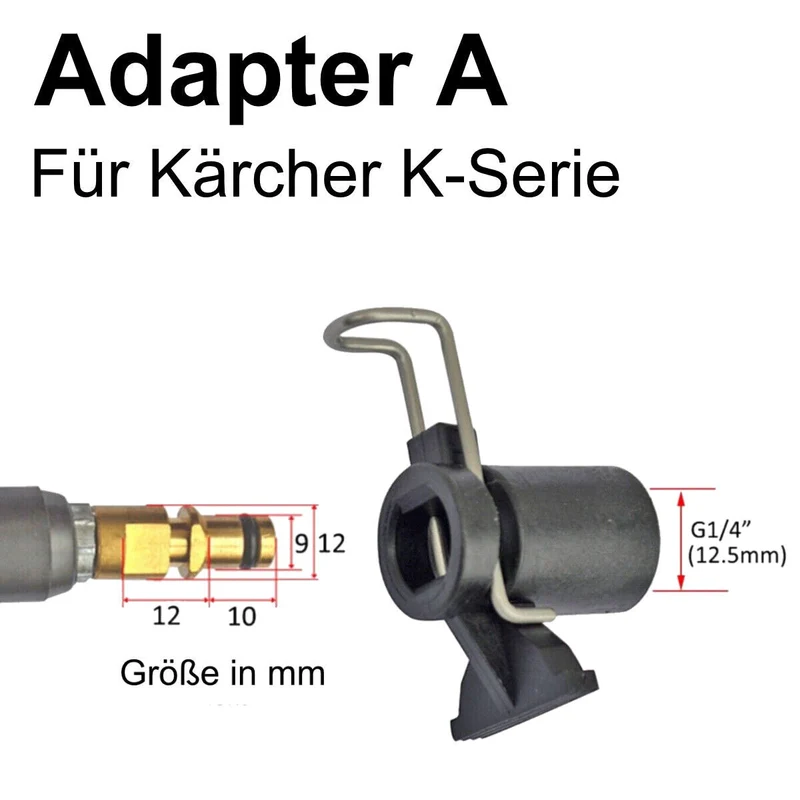 Schlauchverbinder Schnellkupplung f. Kärcher Bosch Nilfisk Parkside Black&Decker